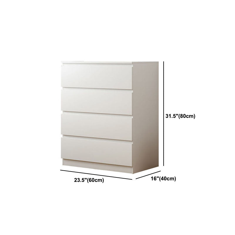 Modern White Wood Chest Bedroom Storage Chest with Mute Rail Clearhalo 'Bedroom Furniture' 'Dressers & Chests' 'dressers_chests' 'furn' 'furn_dressers_chests' 'Furniture' 5419869