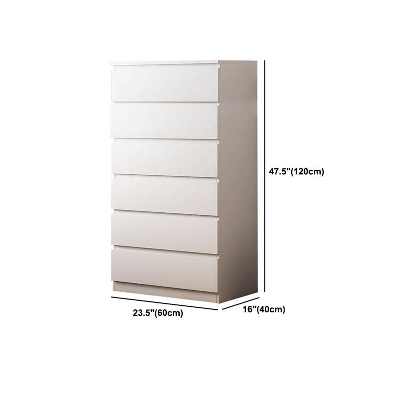 Modern White Wood Chest Bedroom Storage Chest with Mute Rail Clearhalo 'Bedroom Furniture' 'Dressers & Chests' 'dressers_chests' 'furn' 'furn_dressers_chests' 'Furniture' 5419871