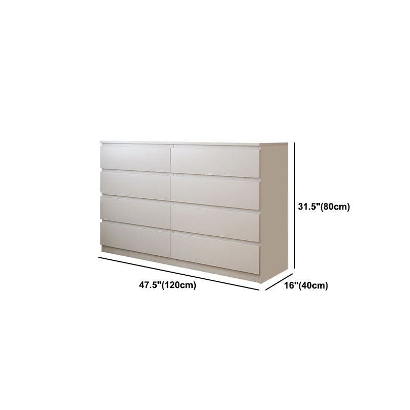 Modern White Wood Chest Bedroom Storage Chest with Mute Rail Clearhalo 'Bedroom Furniture' 'Dressers & Chests' 'dressers_chests' 'furn' 'furn_dressers_chests' 'Furniture' 5419873