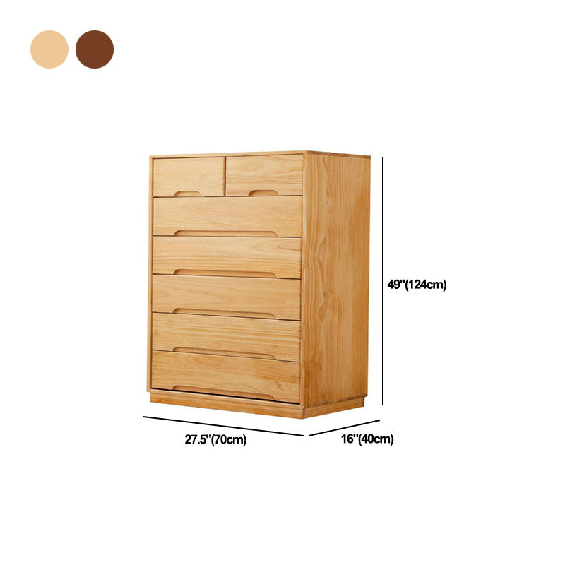 Modern Solid Wood Lingerie Chest Bedside Vertical Storage Chest