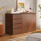 Coffre de rangement en bois de style moderne, commode de rangement pour chevet