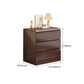 Coffre de rangement en bois de style moderne, commode de rangement pour chevet