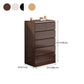 Coffre de rangement en bois de style moderne, commode de rangement pour chevet