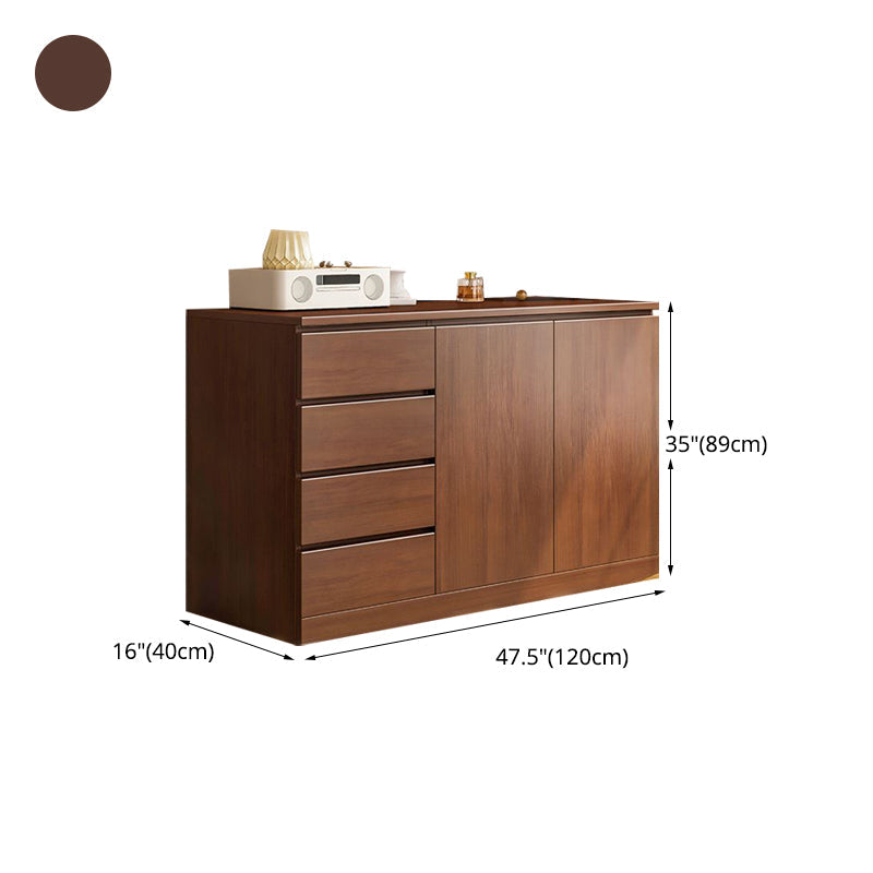 Coffre de rangement en bois de style moderne, commode de rangement pour chevet