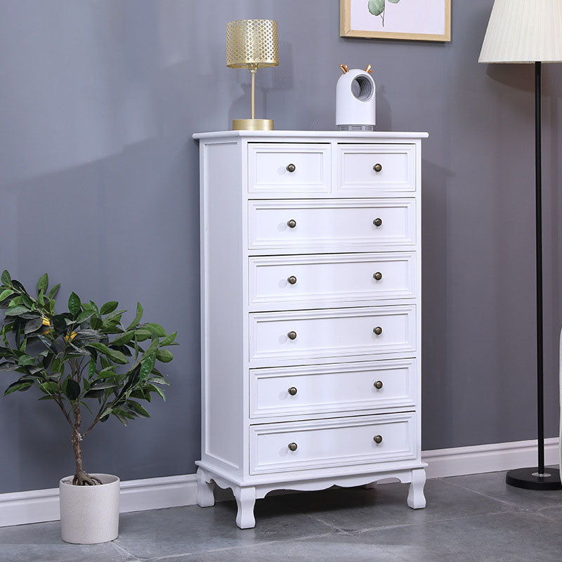 American Traditional Style Wooden Storage Chest Dresser Bedroom Storage Chest