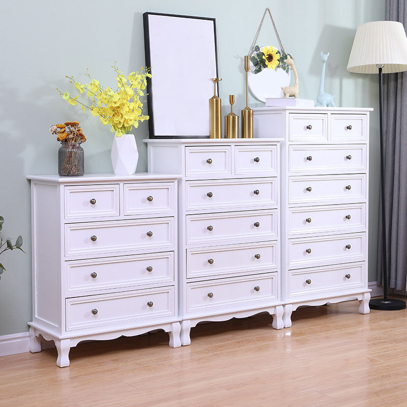 American Traditional Style Wooden Storage Chest Dresser Bedroom Storage Chest