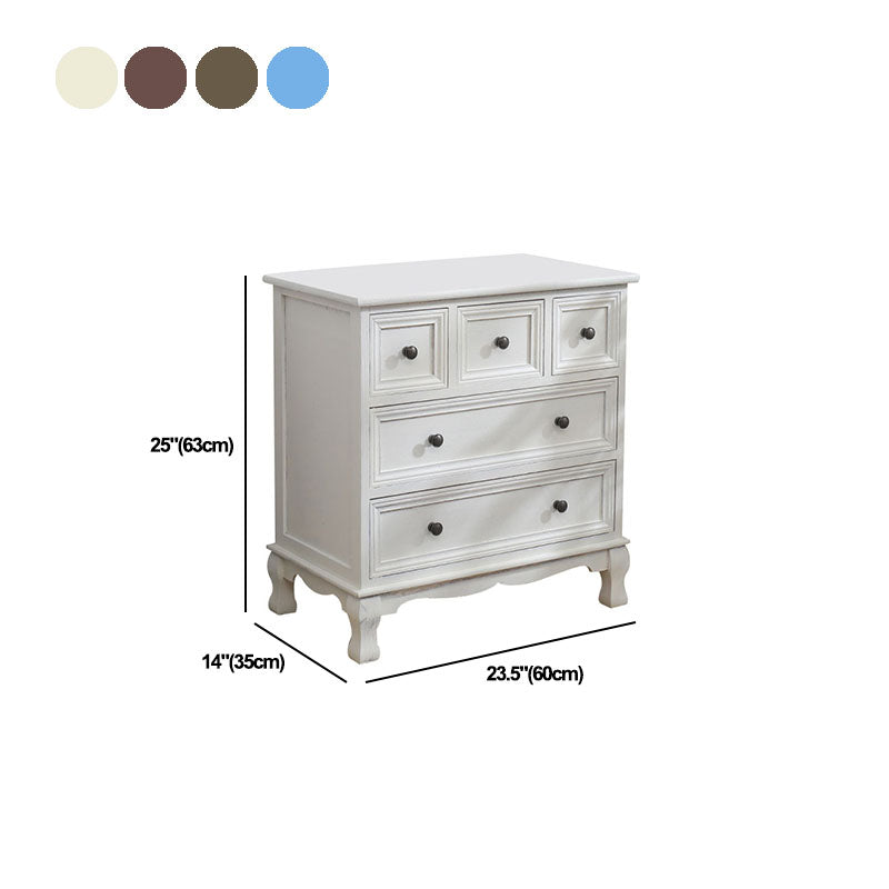 American Traditional Style Wooden Storage Chest Dresser Bedroom Storage Chest