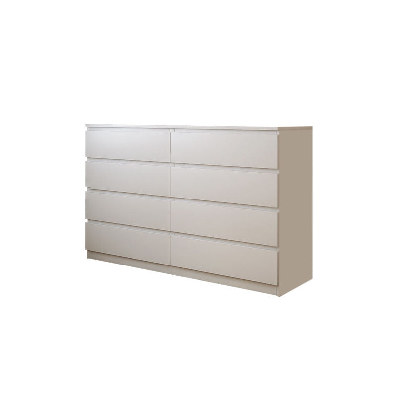 Bedroom Storage Chest Dresser Modern Style White Storage Chest with Drawers