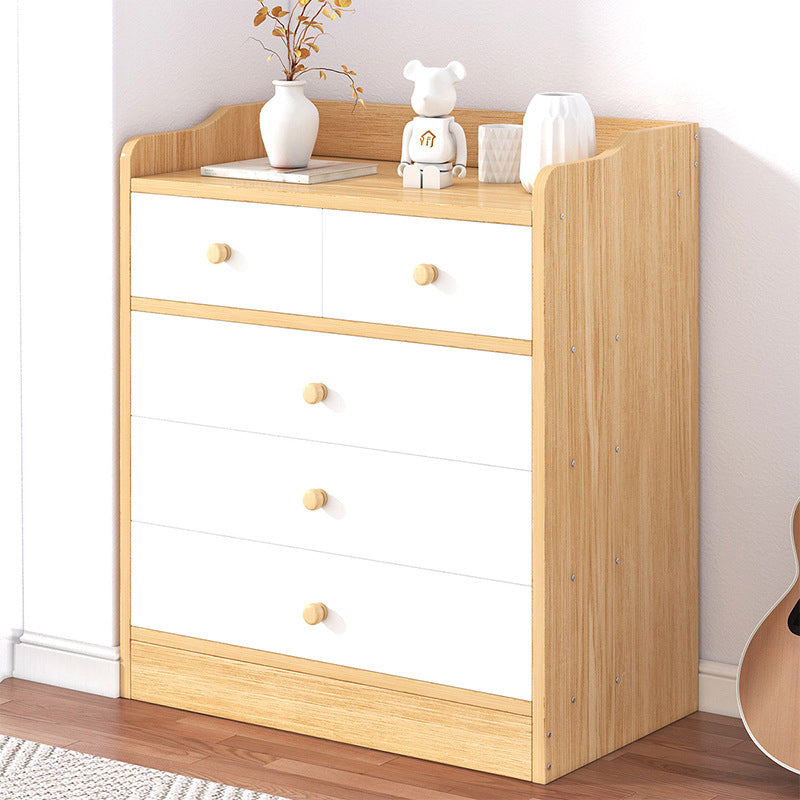 Modern Wooden Chest Bedroom Vertical Storage Chest with 4 / 5 / 6 Drawers Clearhalo 'Bedroom Furniture' 'Dressers & Chests' 'dressers_chests' 'furn' 'furn_dressers_chests' 'Furniture' 5420207