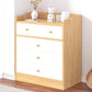 Modern Wooden Chest Bedroom Vertical Storage Chest with 4 / 5 / 6 Drawers 24"L x 13"W x 28"H Natural Clearhalo 'Bedroom Furniture' 'Dressers & Chests' 'dressers_chests' 'furn' 'furn_dressers_chests' 'Furniture' 5420211