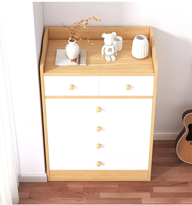 Modern Wooden Chest Bedroom Vertical Storage Chest with 4 / 5 / 6 Drawers Clearhalo 'Bedroom Furniture' 'Dressers & Chests' 'dressers_chests' 'furn' 'furn_dressers_chests' 'Furniture' 5420212