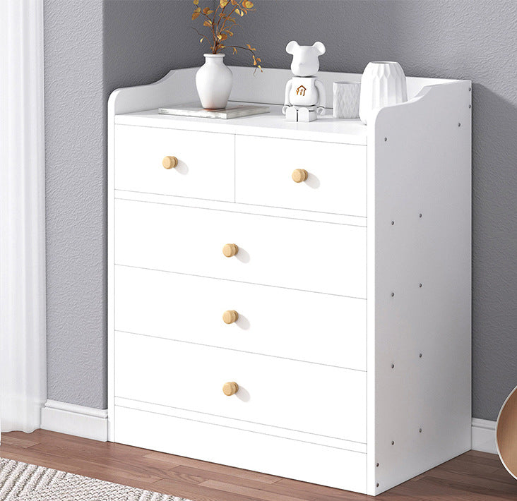 Modern Wooden Chest Bedroom Vertical Storage Chest with 4 / 5 / 6 Drawers Clearhalo 'Bedroom Furniture' 'Dressers & Chests' 'dressers_chests' 'furn' 'furn_dressers_chests' 'Furniture' 5420214