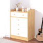 Modern Wooden Chest Bedroom Vertical Storage Chest with 4 / 5 / 6 Drawers 24"L x 13"W x 33"H Natural Clearhalo 'Bedroom Furniture' 'Dressers & Chests' 'dressers_chests' 'furn' 'furn_dressers_chests' 'Furniture' 5420215