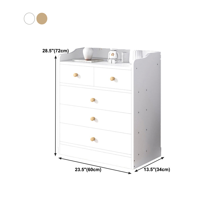 Modern Wooden Chest Bedroom Vertical Storage Chest with 4 / 5 / 6 Drawers Clearhalo 'Bedroom Furniture' 'Dressers & Chests' 'dressers_chests' 'furn' 'furn_dressers_chests' 'Furniture' 5420221