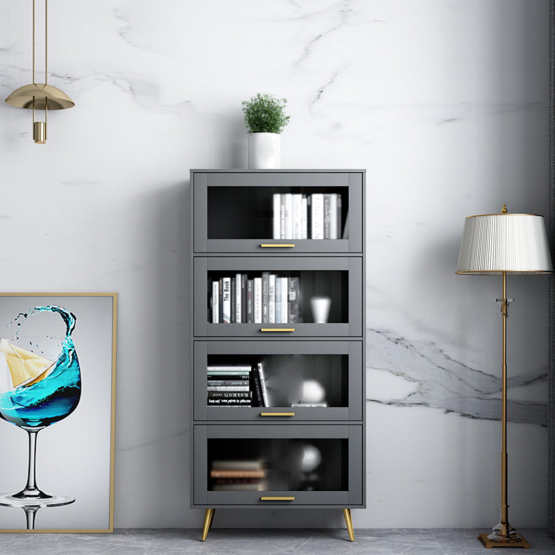 Estantería de estilo moderno de estantería cerrada con puerta para la oficina en casa