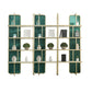 Modern Bookcase Metal Open Back Bookshelf for Home Office Use