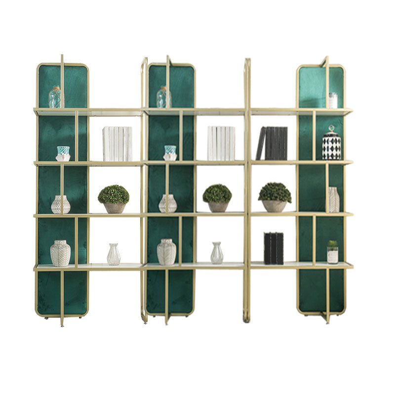 Modern Bookcase Metal Open Back Bookshelf for Home Office Use