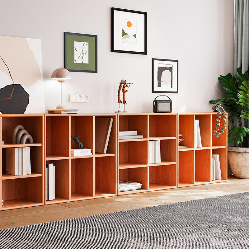 Bibliothèque de style moderne en bois massif fermé étagère pour le bureau à domicile