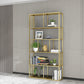 Metal Rectangle Open Bookshelf Modern Home Office Etagere Bookcase