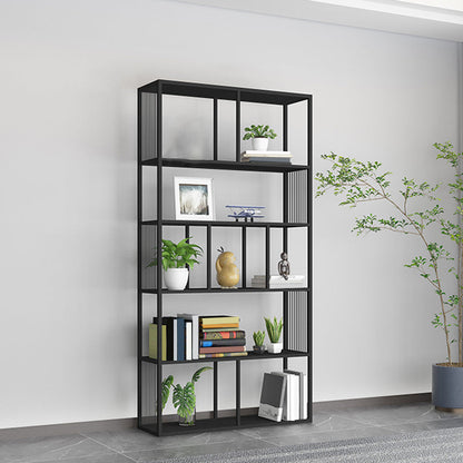 Metal Rectangle Open Bookshelf Modern Home Office Etagere Bookcase