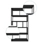 Metal Rectangle Open Bookshelf Modern Home Office Etagere Bookcase