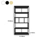 Metal Rectangle Open Bookshelf Modern Home Office Etagere Bookcase