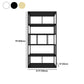 Metal Rectangle Open Bookshelf Modern Home Office Etagere Bookcase