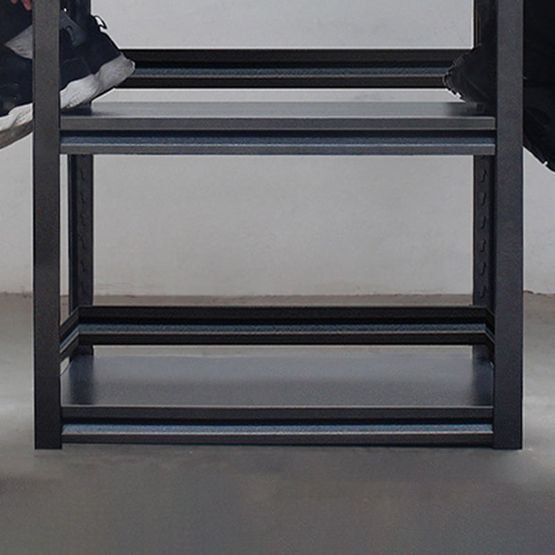 Estantería de almacenamiento de black metal abierto estantería moderna de la oficina en el hogar