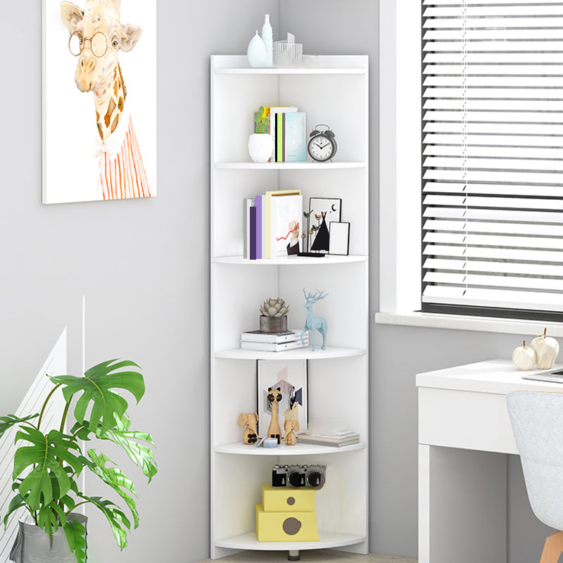 閉じた木製本棚モダンミニマリストホームリビングルームコーナーブックケース