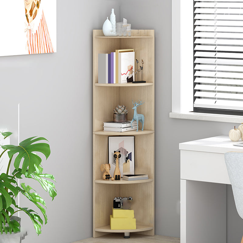 閉じた木製本棚モダンミニマリストホームリビングルームコーナーブックケース