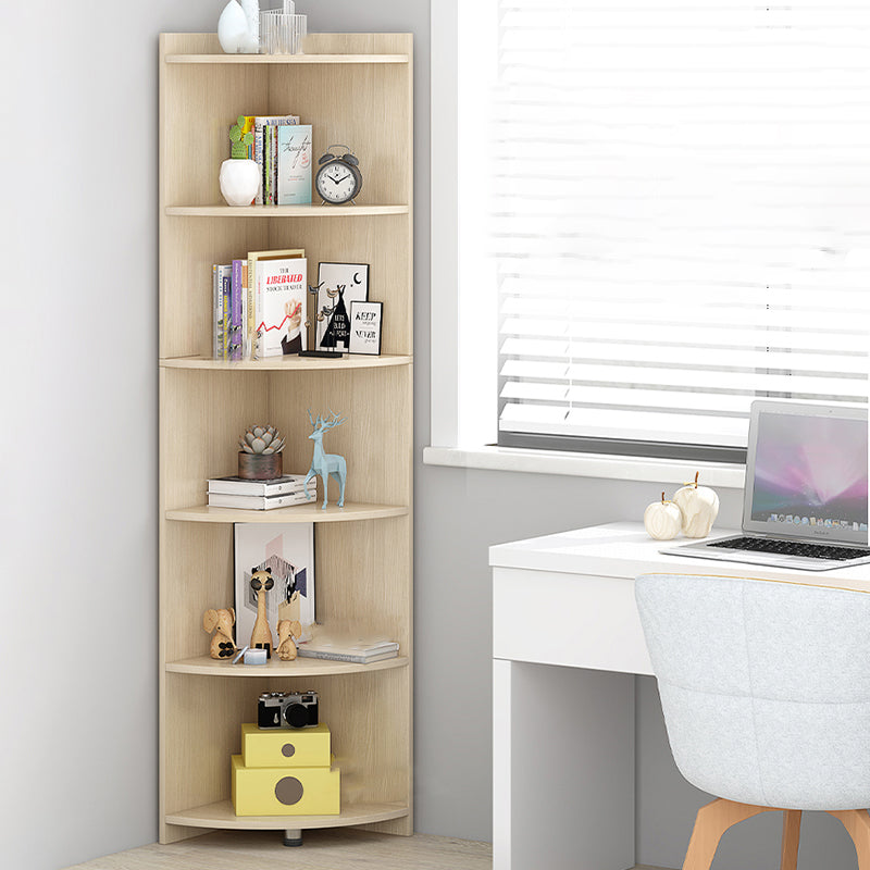 閉じた木製本棚モダンミニマリストホームリビングルームコーナーブックケース