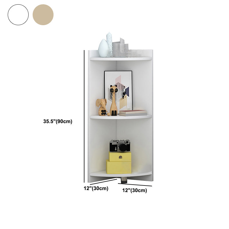 閉じた木製本棚モダンミニマリストホームリビングルームコーナーブックケース