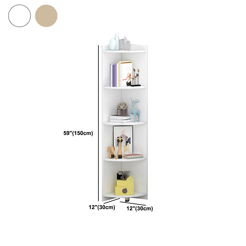 閉じた木製本棚モダンミニマリストホームリビングルームコーナーブックケース