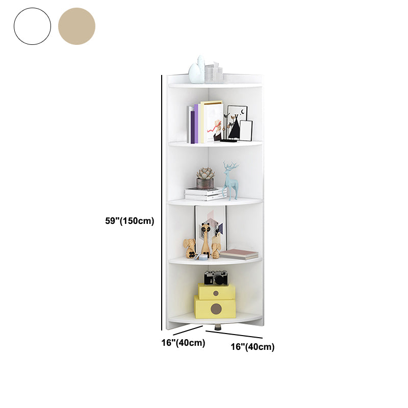 閉じた木製本棚モダンミニマリストホームリビングルームコーナーブックケース