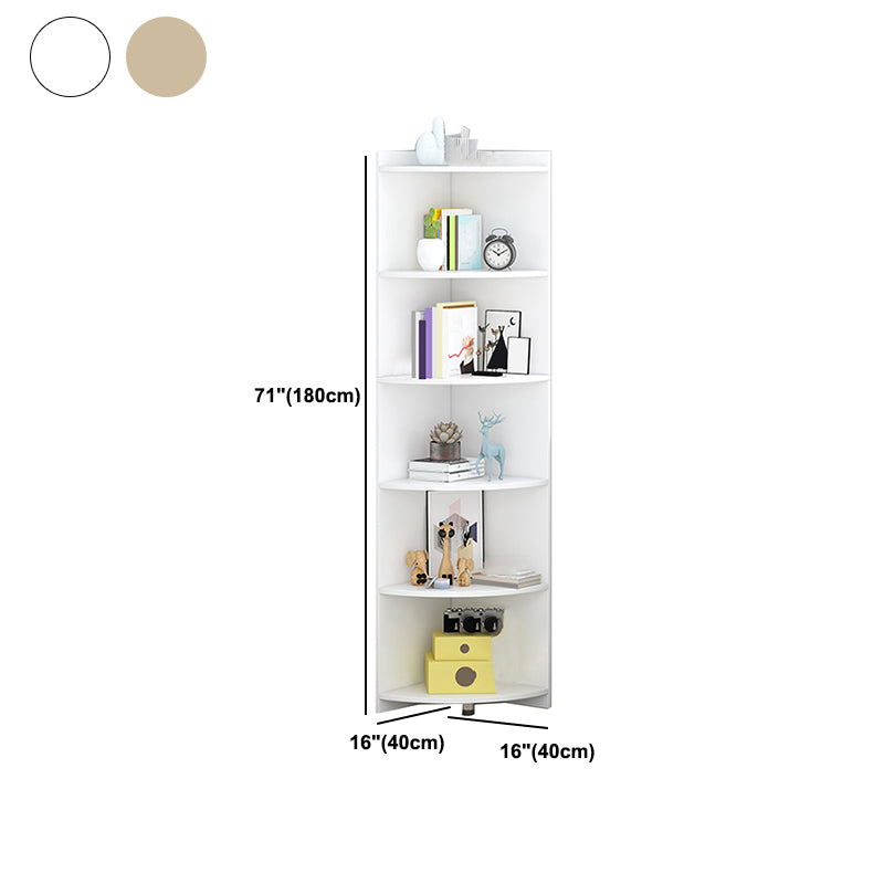 閉じた木製本棚モダンミニマリストホームリビングルームコーナーブックケース