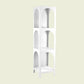 Closed Metal Bookshelf Modern Minimalist Home Living Room Corner Bookcase 16"L x 14"W x 63"H White Clearhalo 'Bookcases' 'furn' 'furn_bookcases' 'Furniture' 'Office Furniture' 5420470