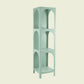 Closed Metal Bookshelf Modern Minimalist Home Living Room Corner Bookcase 16"L x 14"W x 63"H Light Green Clearhalo 'Bookcases' 'furn' 'furn_bookcases' 'Furniture' 'Office Furniture' 5420495