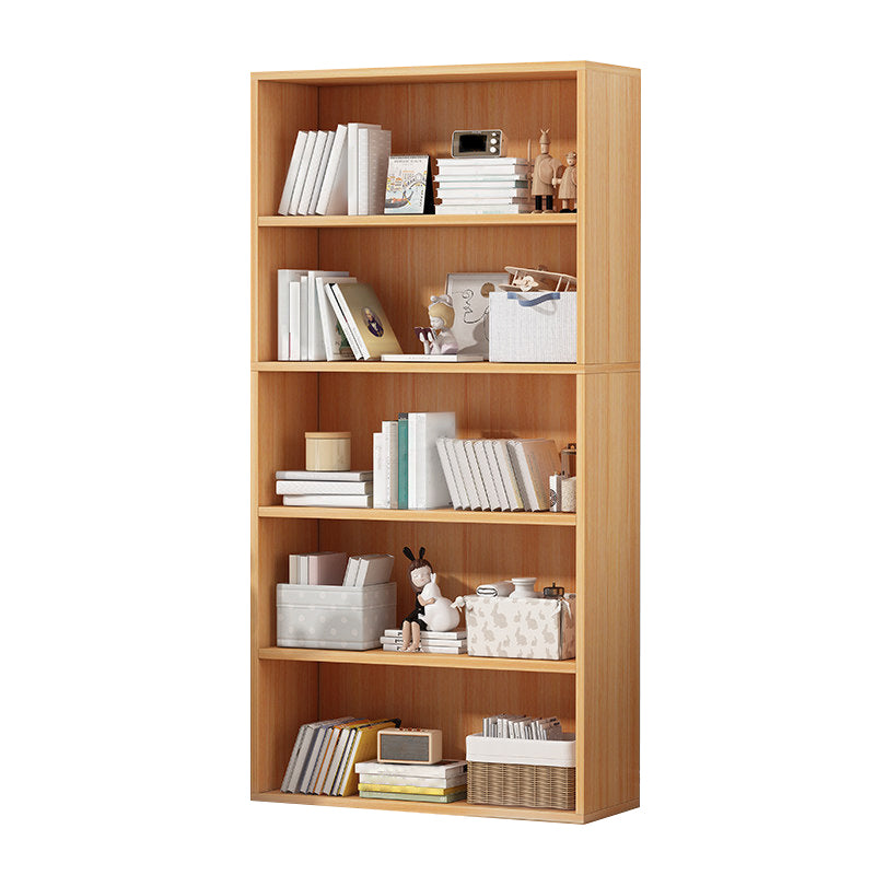 Scandinavian Style Standard Wood Bookshelf 23.6"L Home Bookcase 23.6"L x 9.4"W x 52.4"H Natural Clearhalo 'Bookcases' 'furn' 'furn_bookcases' 'Furniture' 'Office Furniture' 5420544