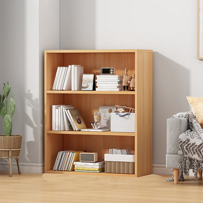 Scandinavian Style Standard Wood Bookshelf 23.6"L Home Bookcase 23.6"L x 9.4"W x 31.7"H Natural Clearhalo 'Bookcases' 'furn' 'furn_bookcases' 'Furniture' 'Office Furniture' 5420558