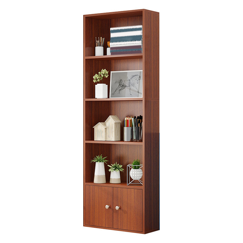 Closed Wooden Bookshelf Modern Home Living Room Standard Bookcase with Door Clearhalo 'Bookcases' 'furn' 'furn_bookcases' 'Furniture' 'Office Furniture' 5420612