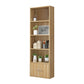 Closed Wooden Bookshelf Modern Home Living Room Standard Bookcase with Door 23.6"L x 9.4"W x 70.9"H Light Wood Clearhalo 'Bookcases' 'furn' 'furn_bookcases' 'Furniture' 'Office Furniture' 5420616