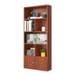 Closed Wooden Bookshelf Modern Home Living Room Standard Bookcase with Door 31.5"L x 9.4"W x 70.9"H Walnut Clearhalo 'Bookcases' 'furn' 'furn_bookcases' 'Furniture' 'Office Furniture' 5420630