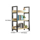 Industrial Steel Etagere Bookshelf 11.8"W Open Back Book Shelf