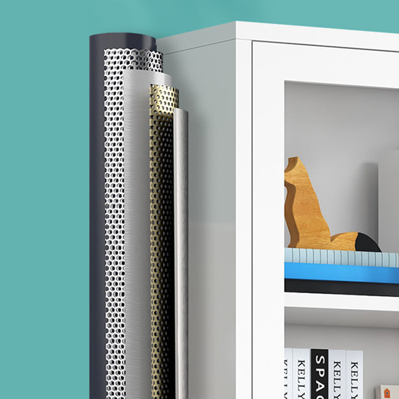 Libreria in metallo contemporaneo con porte, libreria per qualsiasi stanza