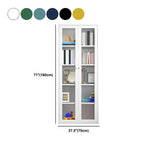 Libreria in metallo contemporaneo con porte, libreria per qualsiasi stanza