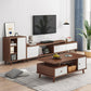 Engineered Wood TV Stand Console with Cabinet 2-Drawer TV Media Stand Clearhalo 'furn' 'furn_tv_stands_entertainment_centers' 'Furniture' 'Living Room Furniture' 'TV Stands & Entertainment Centers' 'TV Stands & Media Storage Furniture' 'tv_stands_entertainment_centers' 5420772