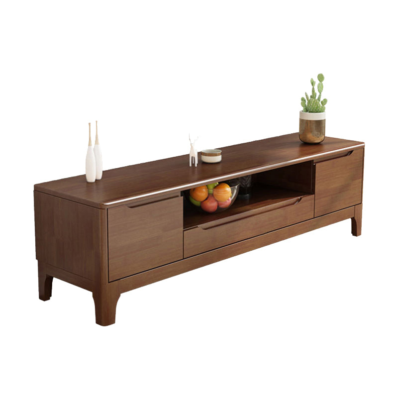 Solid Wood TV Console Traditional Home TV Cabinet with Splayed Wooden Legs Clearhalo 'furn' 'furn_tv_stands_entertainment_centers' 'Furniture' 'Living Room Furniture' 'TV Stands & Entertainment Centers' 'TV Stands & Media Storage Furniture' 'tv_stands_entertainment_centers' 5420881