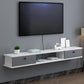 Engineered Wood TV Stand Modern Wall-mounted TV Cabinet with 2 Doors White-Gray Clearhalo 'furn' 'furn_tv_stands_entertainment_centers' 'Furniture' 'Living Room Furniture' 'TV Stands & Entertainment Centers' 'TV Stands & Media Storage Furniture' 'tv_stands_entertainment_centers' 5420948