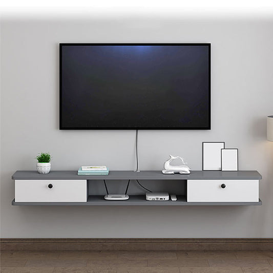 Stand TV in legno ingegnerizzato moderno mobile TV a parete con 2 porte