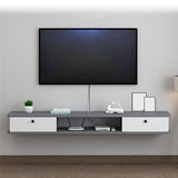 Stand TV in legno ingegnerizzato moderno mobile TV a parete con 2 porte